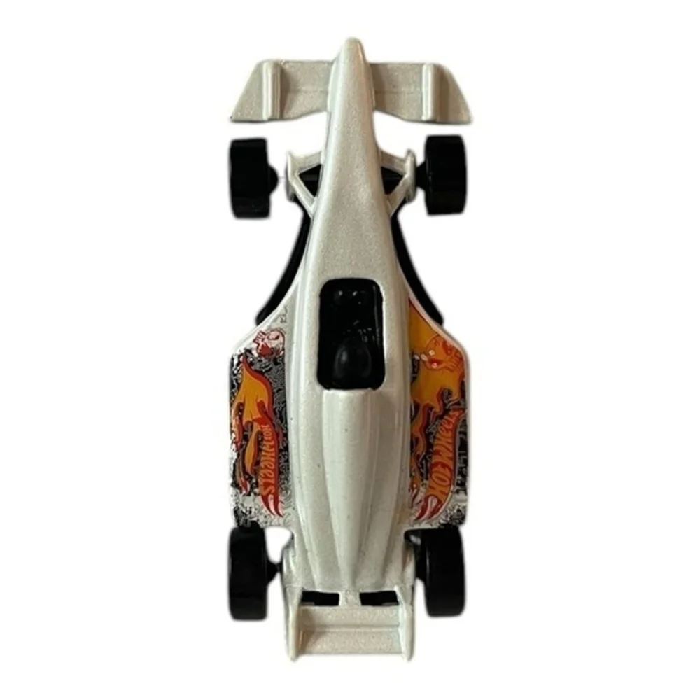 Hot Wheels 1998 Formula 1 F1 Race Car White Mattel Die-Cast 1:64 Collectible VG